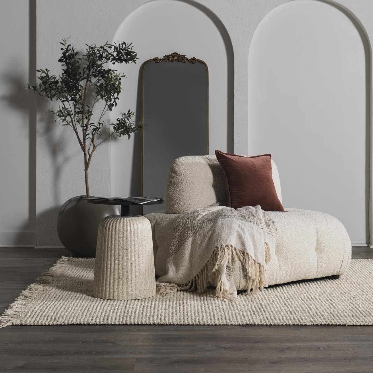 Senneterre Bleached Jute Rug - Boutique Rugs