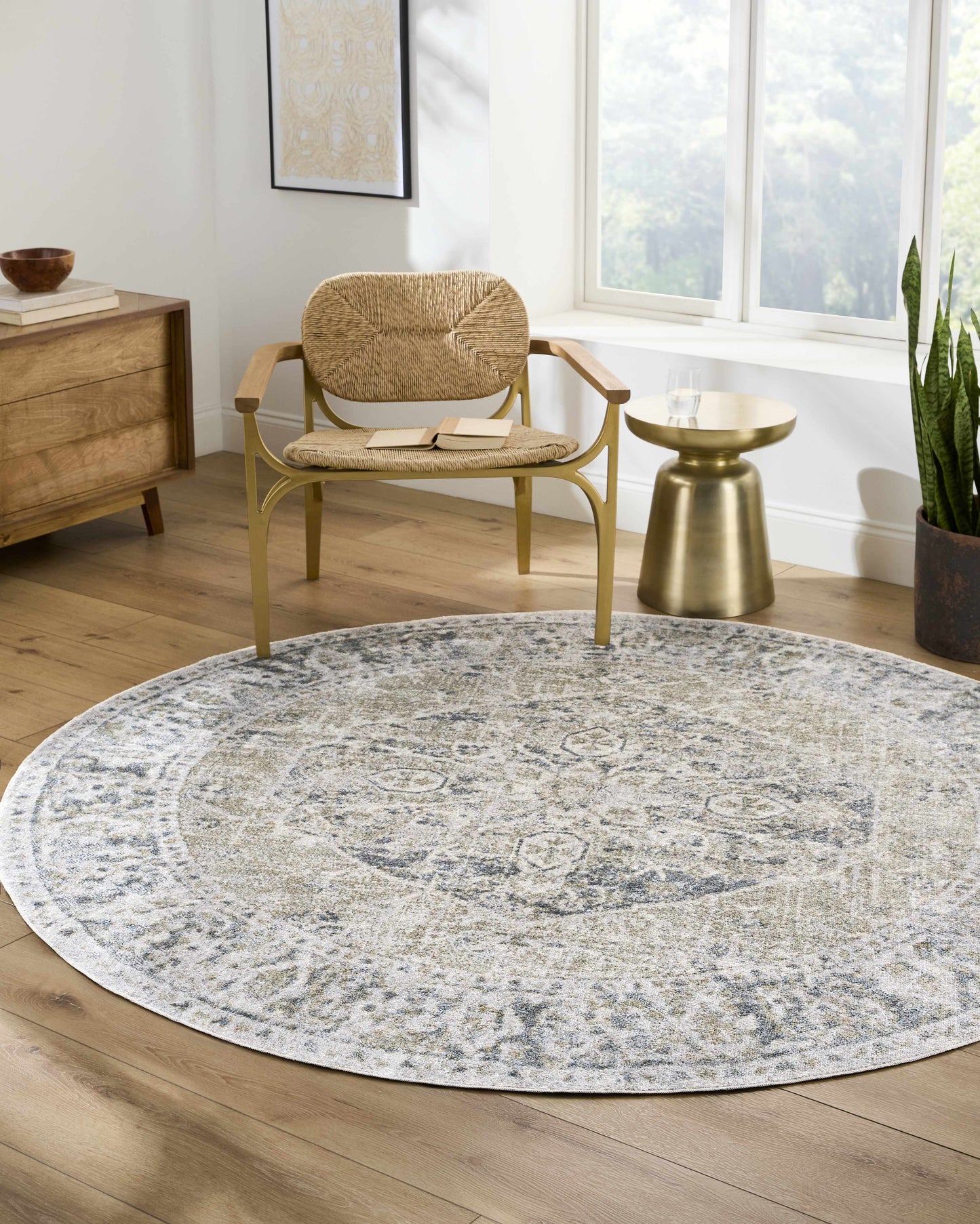 Rudo Blue Washable Area Rug - Boutique Rugs