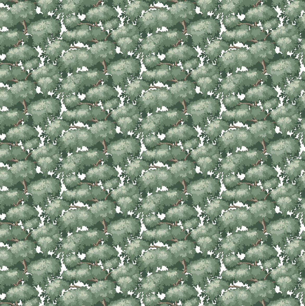 Anders Wallpaper by Bear Bell - Sample 1 foot by 1 foot / Green - Loomwell Home Goods