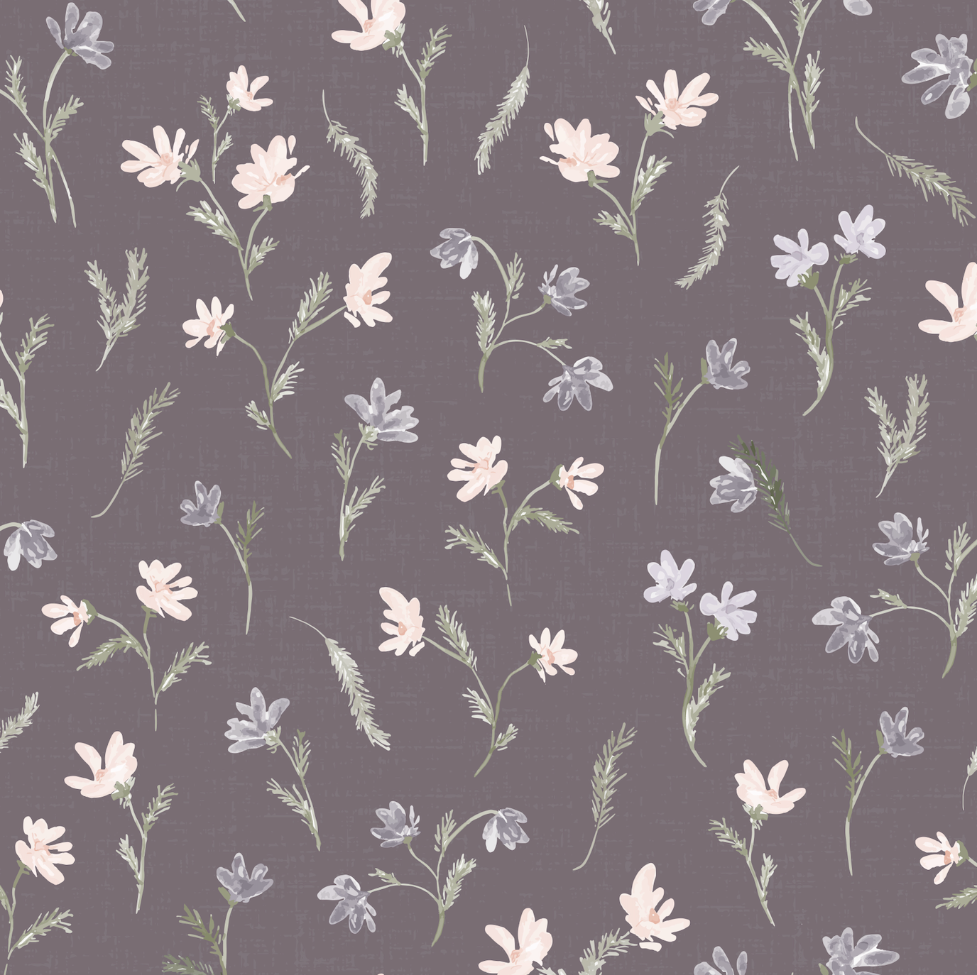 Mae Wallpaper by Lisee Ree Designs - Sample 1 foot by 1 foot / Plum - Loomwell Home Goods