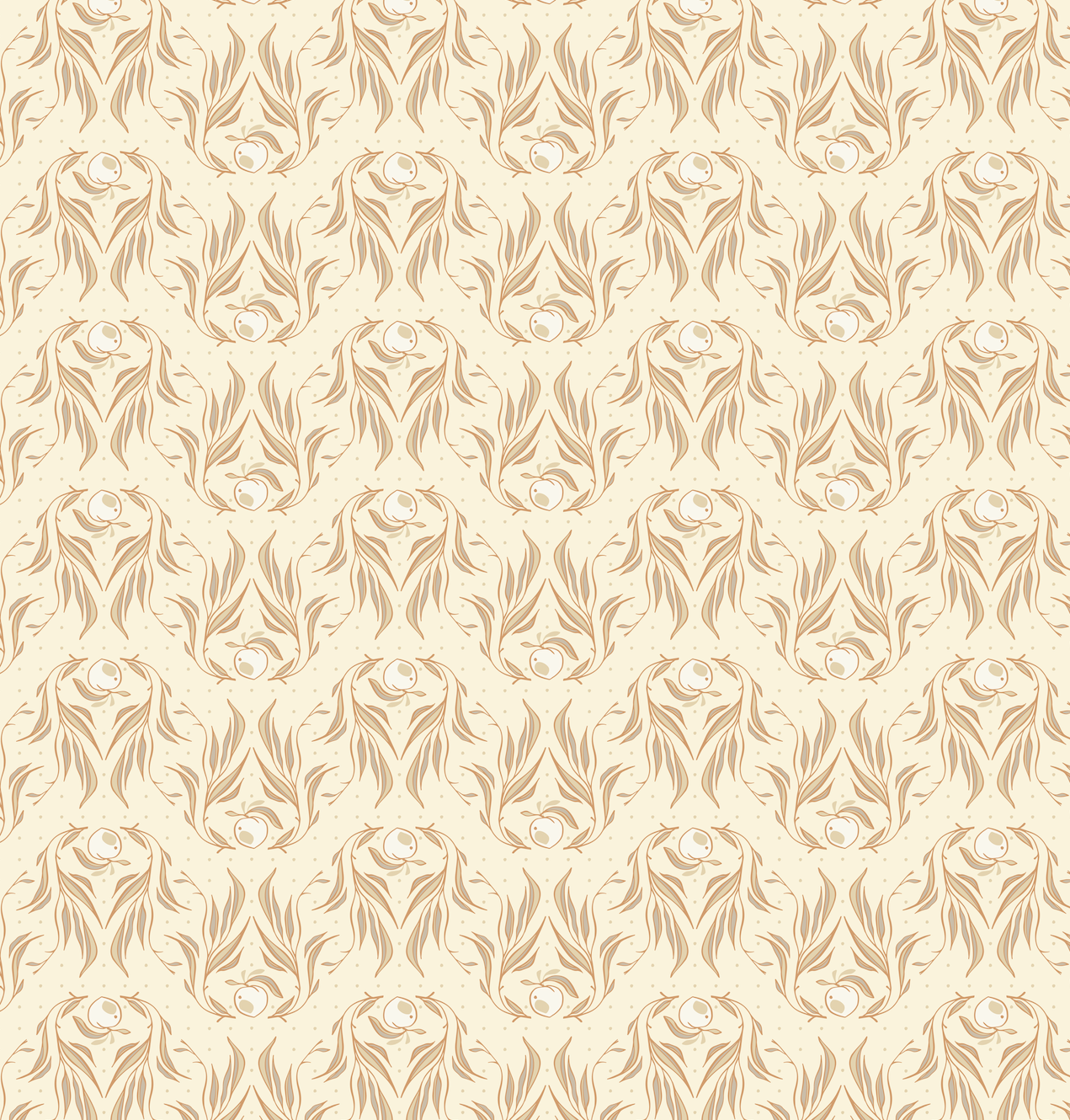 Mia Wallpaper by Erin Silliman Designs - Sample 1 foot by 1 foot / Beige - Loomwell Home Goods