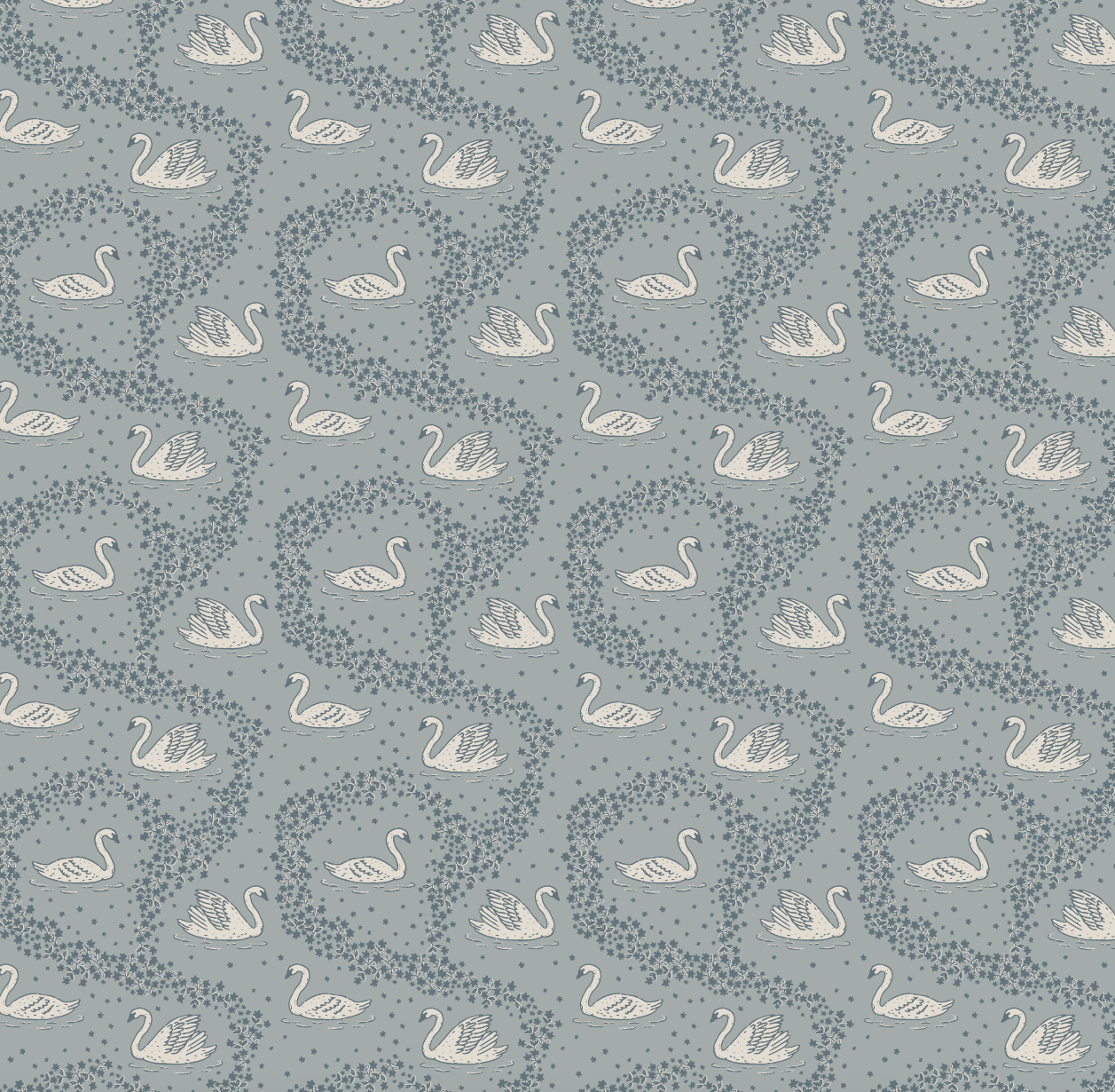 Sav Wallpaper by Samantha Dara - Sample 1 foot by 1 foot / Blue - Loomwell Home Goods