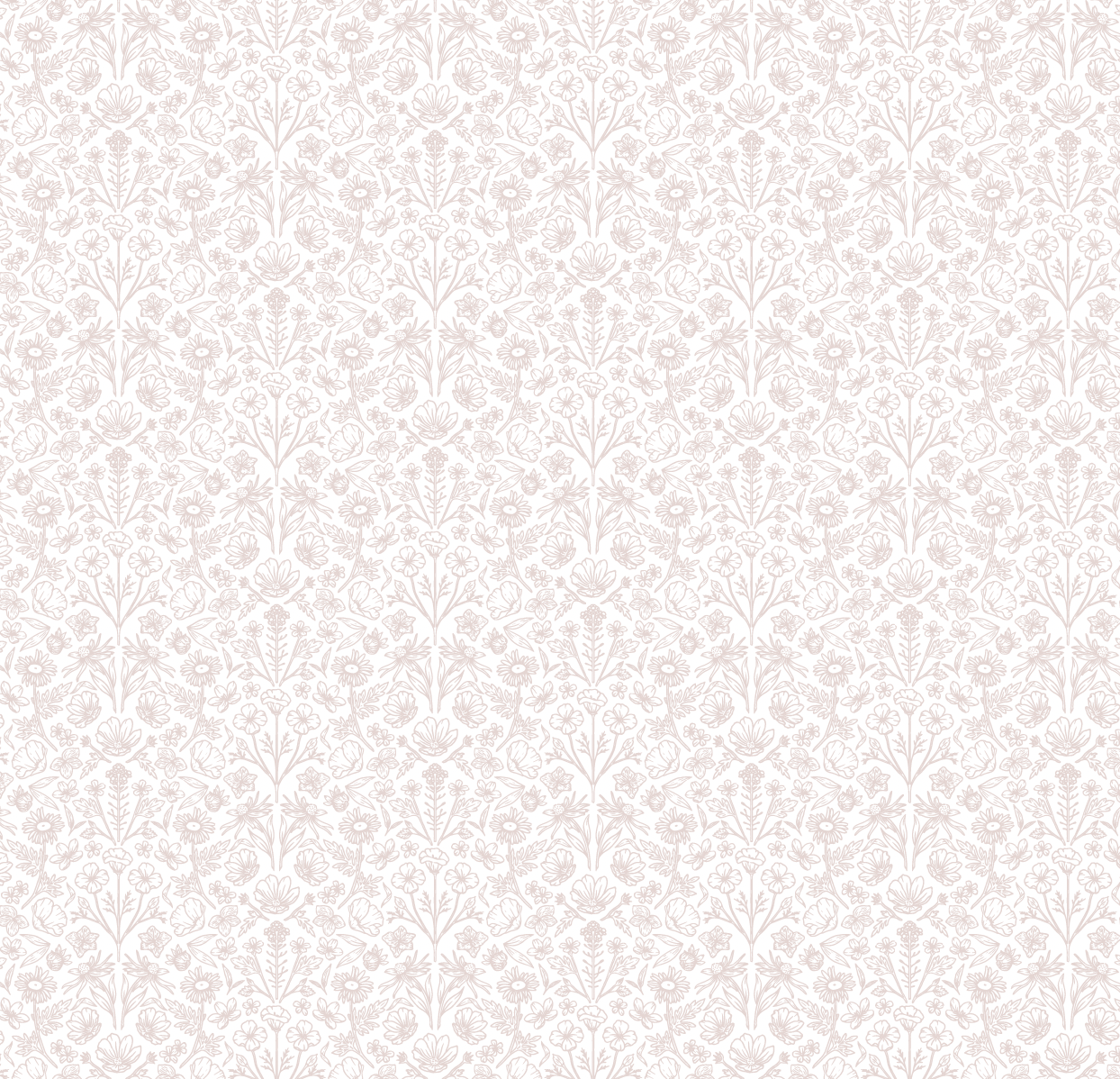 Junie Wallpaper by Kourtni Gunn - Sample 1 foot by 1 foot / Pink - Loomwell Home Goods