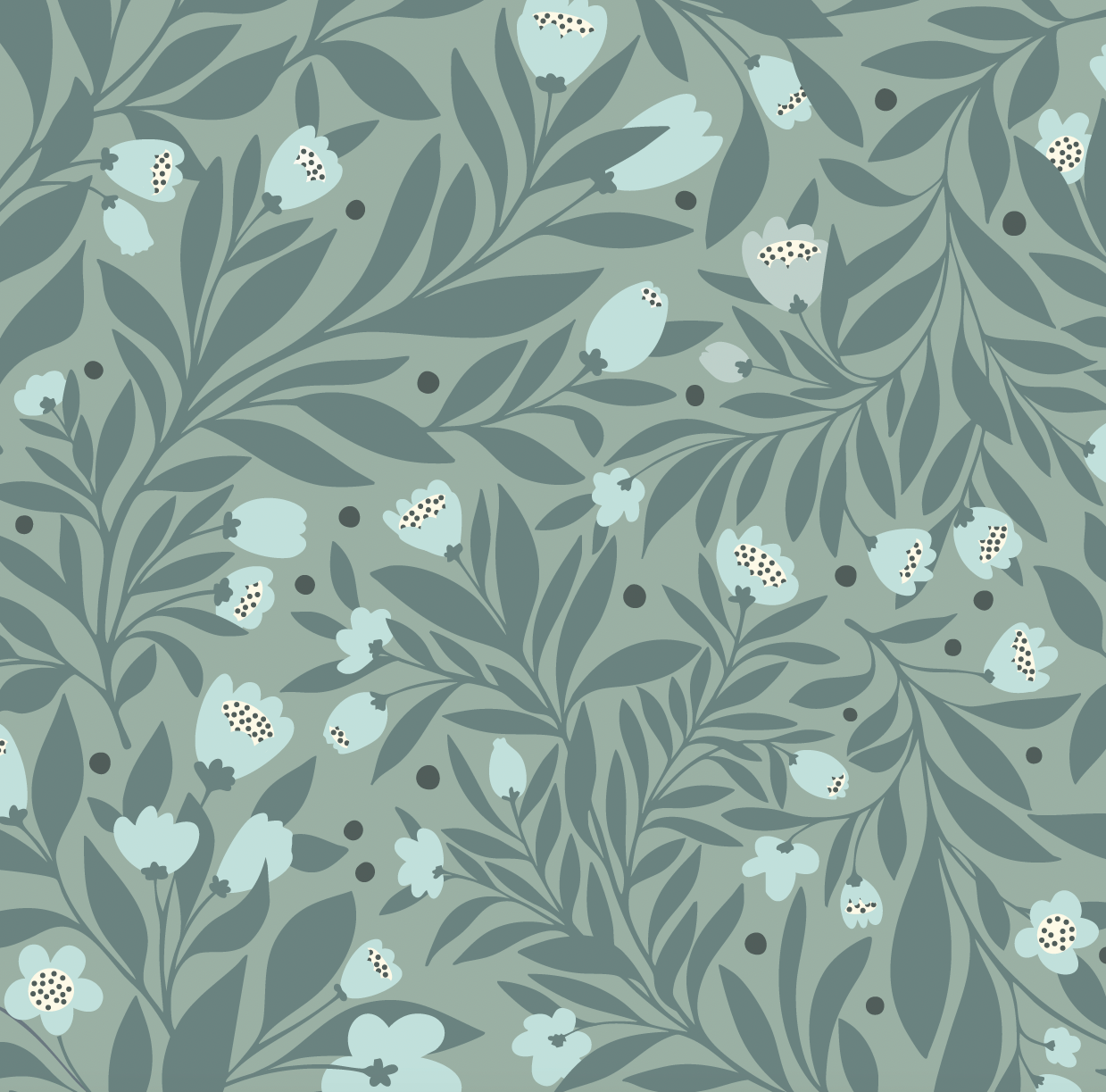 Kendall Wallpaper by Sara Mari - Sample 1 foot by 1 foot / Green - Loomwell Home Goods