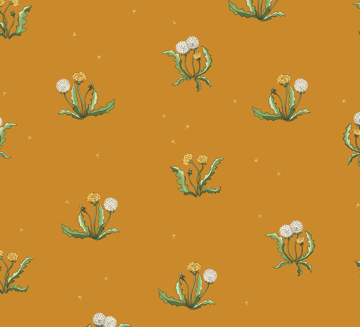 Sharie Wallpaper by Sara Mari - Sample 1 foot by 1 foot / Yellow - Loomwell Home Goods