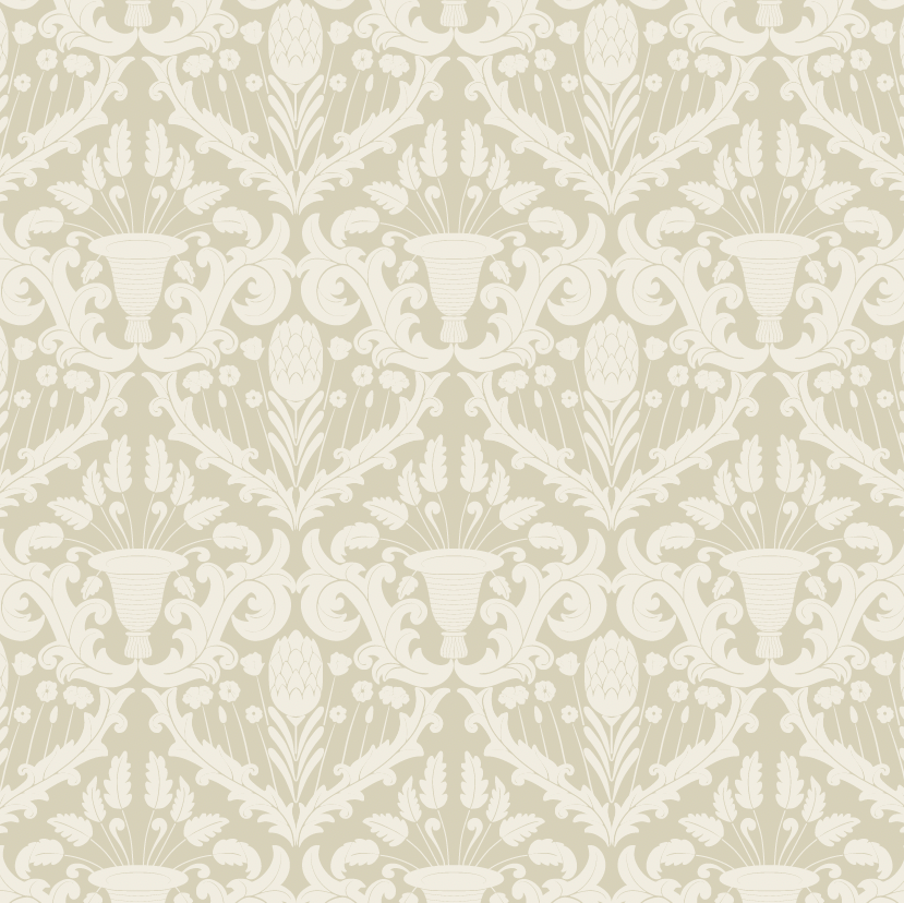 Giselle Wallpaper by Cinnamon Clouds - Sample 1 foot by 1 foot / Light Neutral - Loomwell Home Goods