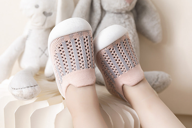 Baby First Walkers - Pink Mix - Grookz Shoes