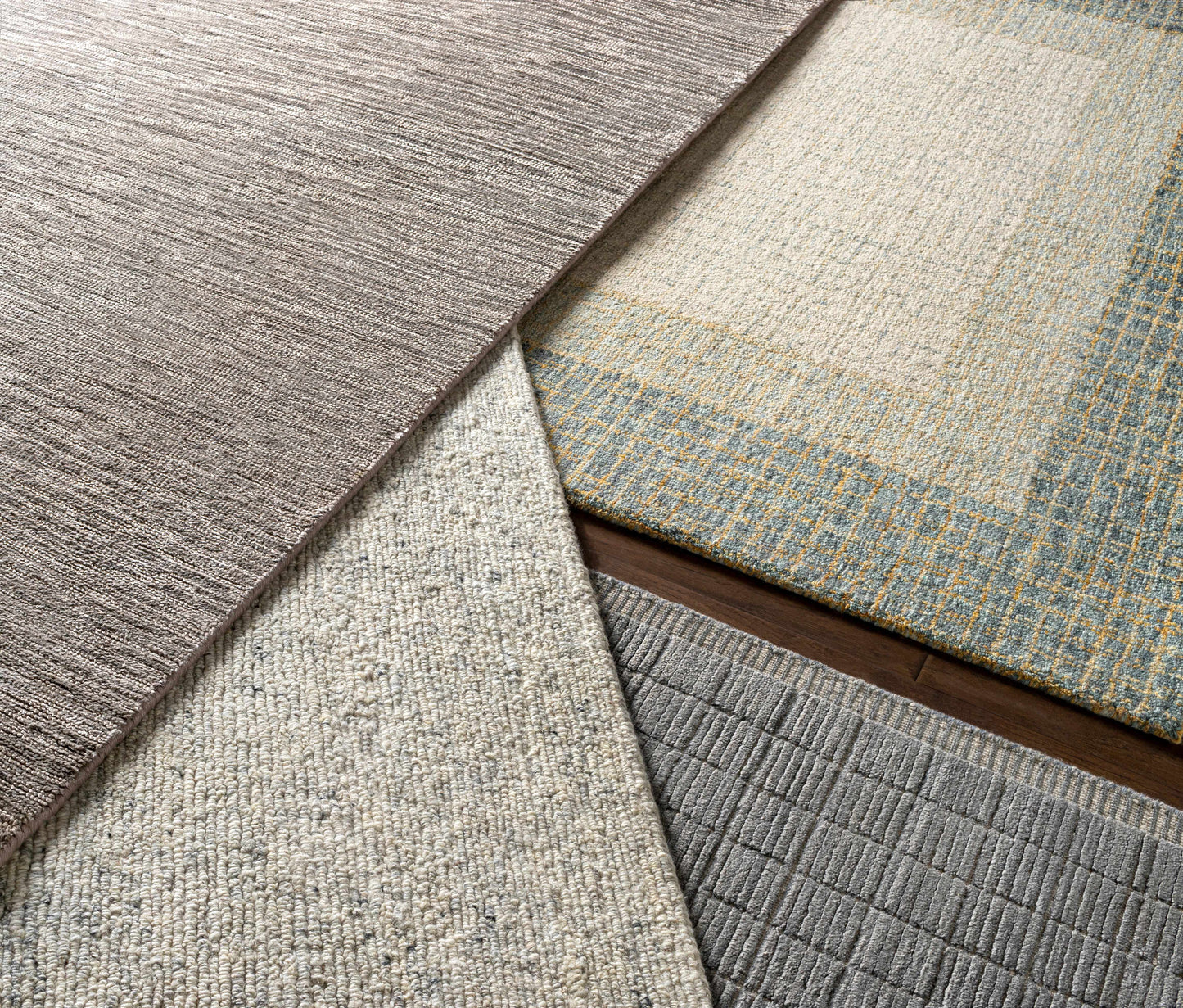 Sage Green Bordered Wool Rug - Boutique Rugs