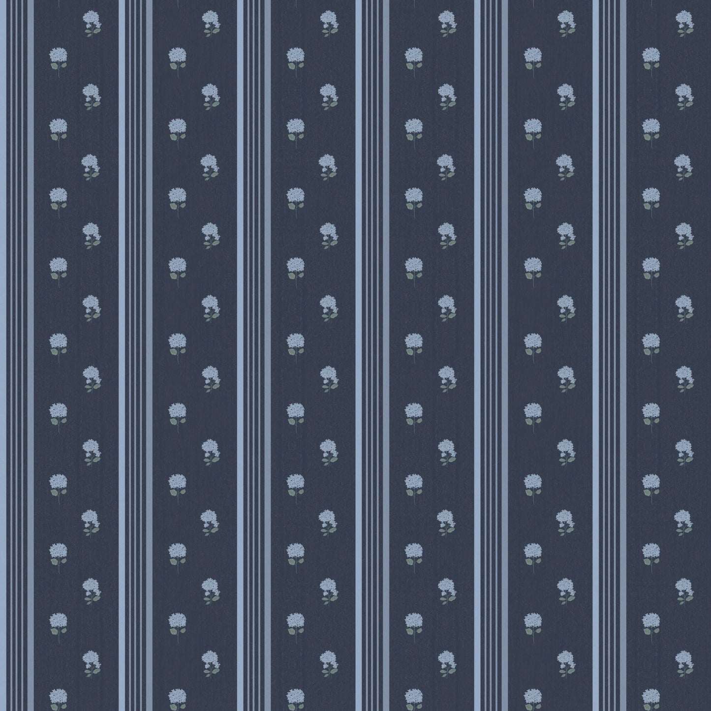 Summer Stripe Wallpaper by Ashton Elizabeth - Sample 1 foot by 1 foot / Dark Blue - Loomwell Home Goods