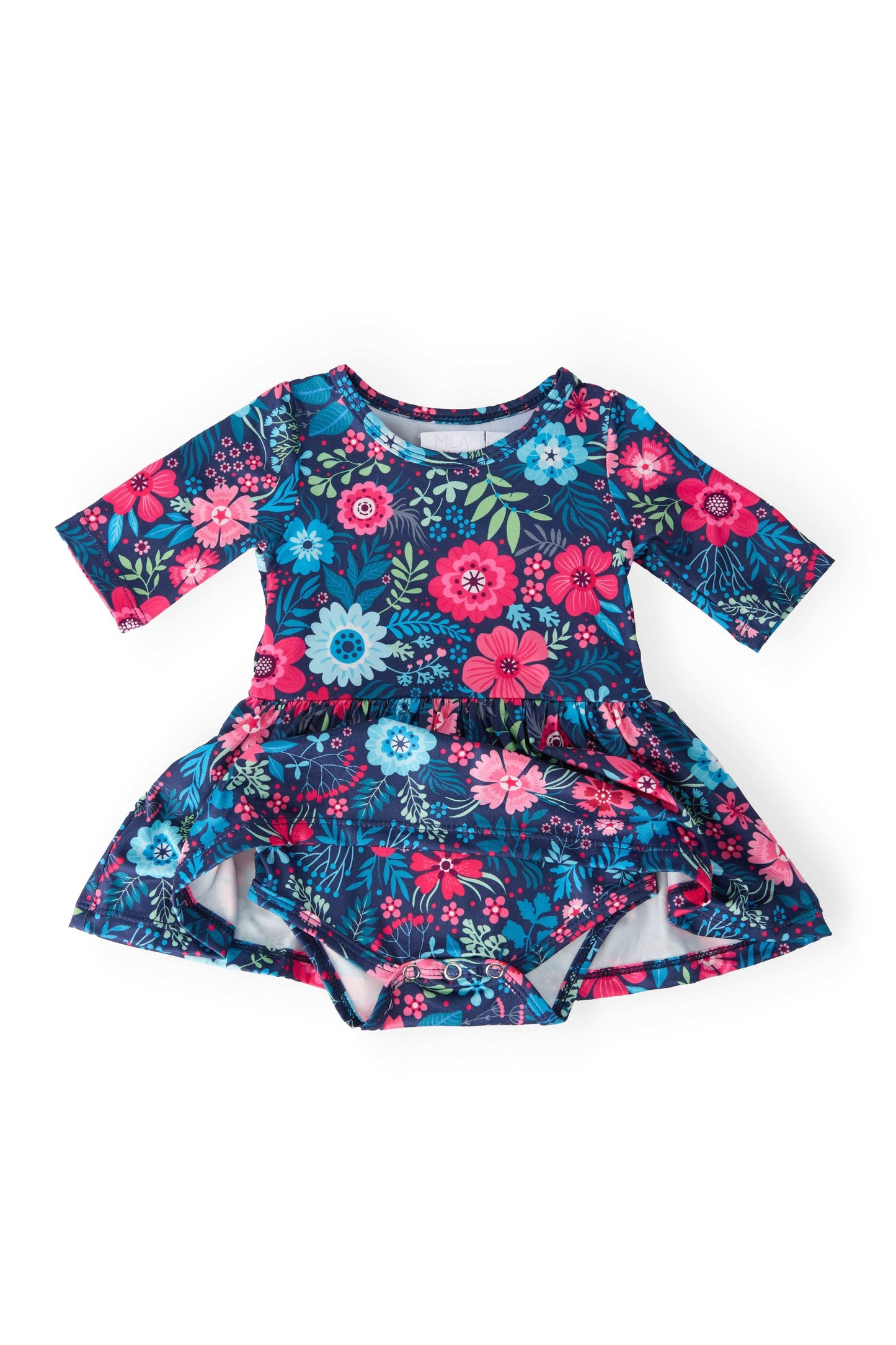 Sweet Gardenia 3/4 Twirl Bodysuit - Mila & Rose ®