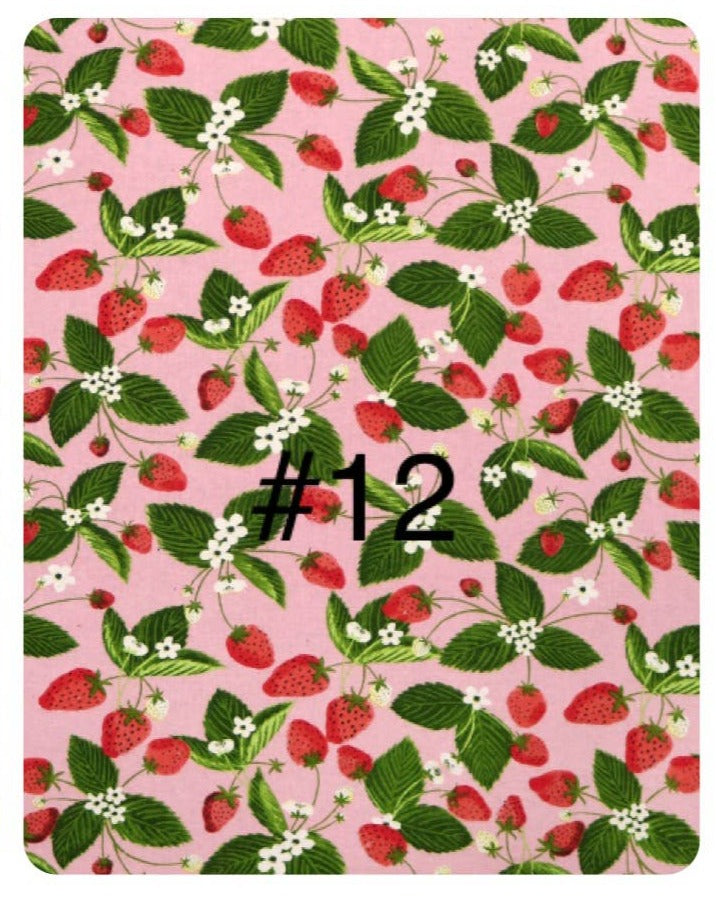 Reusable Dish Cloth - Strawberries - Mann Made