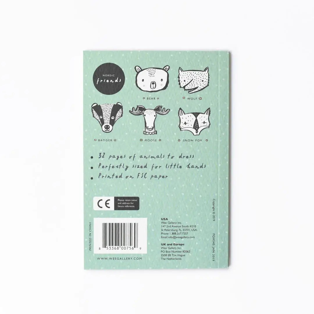 Activity Book - 32 Ways to Dress Nordic Animals - Wee Gallery