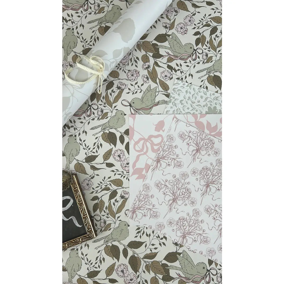 Adeline Wallpaper - Victorian Flower Bouquet - by Ali Anni - Loomwell Home Goods