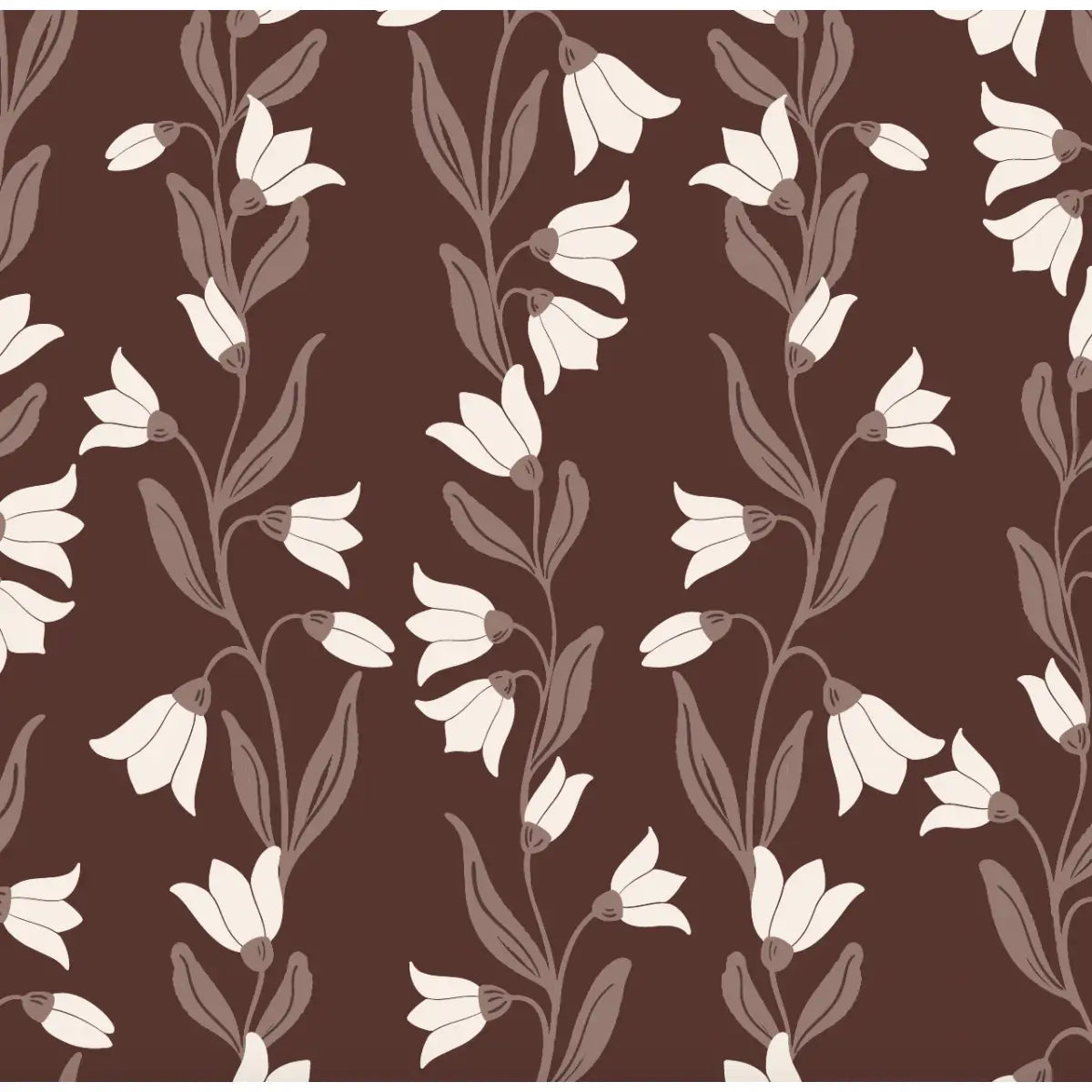 Agatha Wallpaper - Travelling Tulips - by Gabriela Dachin - Loomwell Home Goods