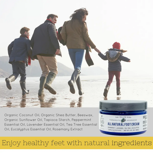 Foot Cream - All-Natural - Beeswax Essential Oils - The Yellow Bird