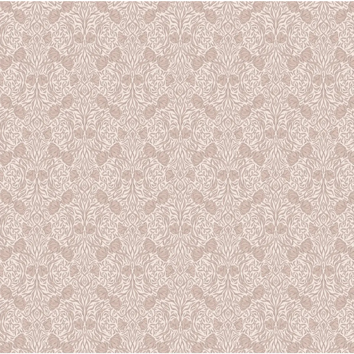 Amberly Wallpaper - Traditional Floral - by Aubrey Fairchild - Sample 1 foot by 1 foot / Blush - Loomwell Home Goods