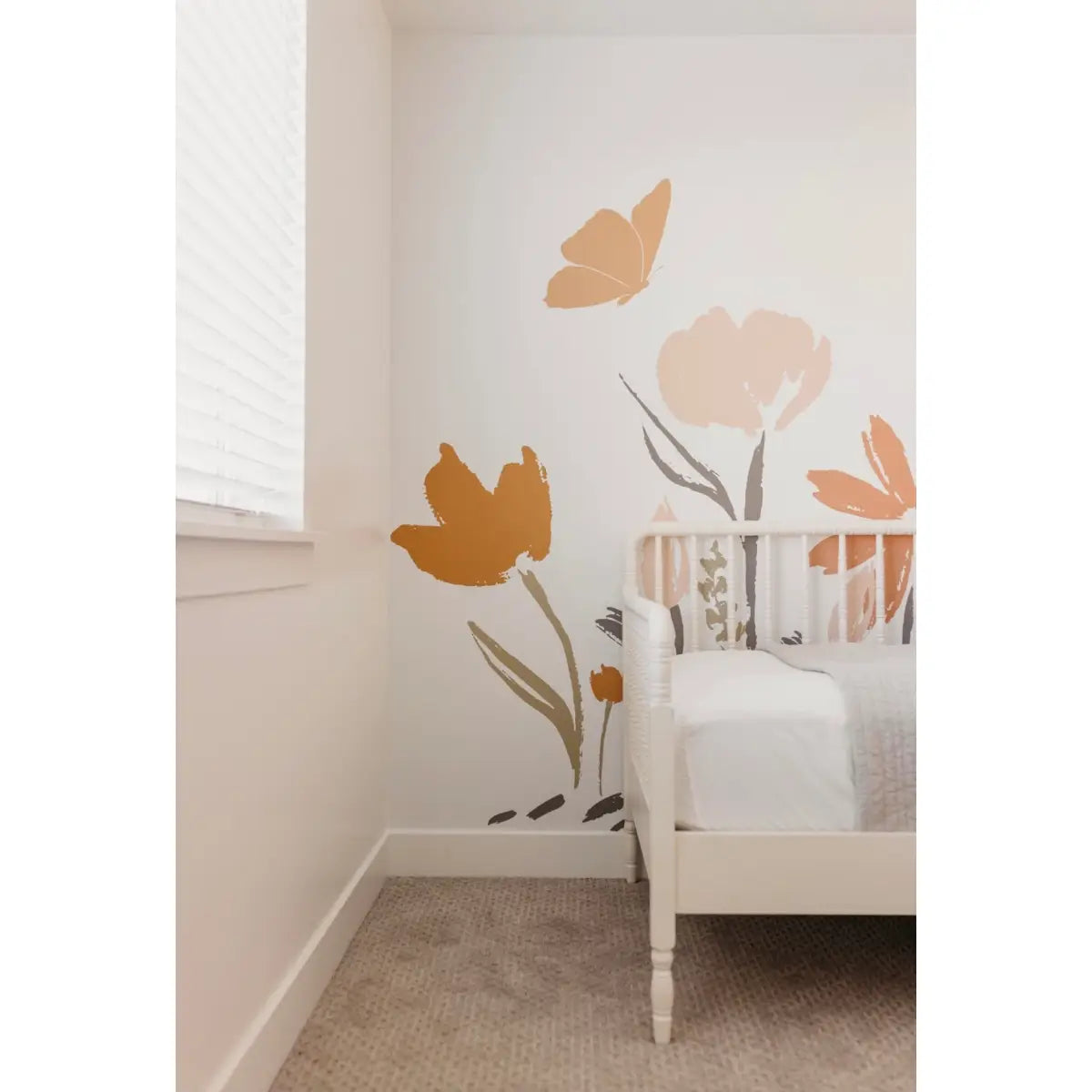 Amelia Wallpaper Mural - Flowers for Kids - by Hufton Studio - Loomwell Home Goods