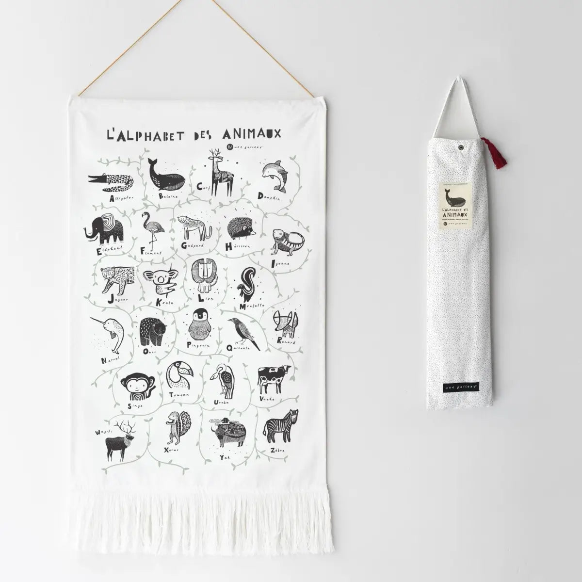 Animal Alphabet Tapestry - French Edition - Wee Gallery
