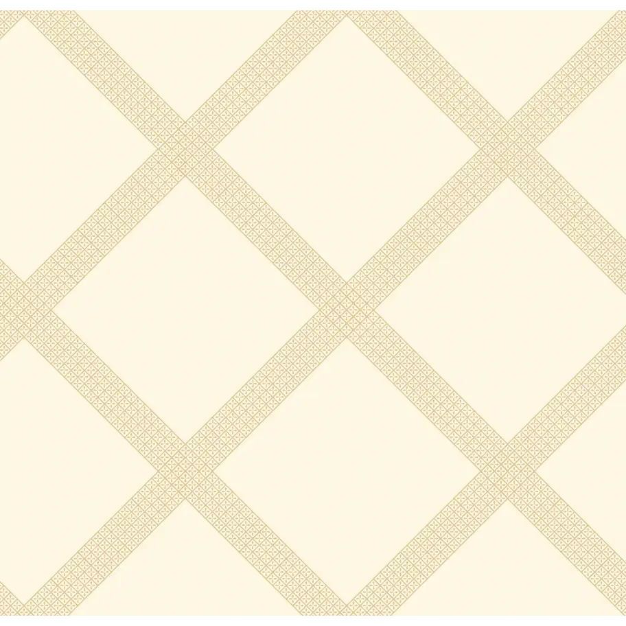 Annie Diamond Plaid Wallpaper by Ali Anni - Sample 1 foot by 1 foot / Yellow - Loomwell Home Goods