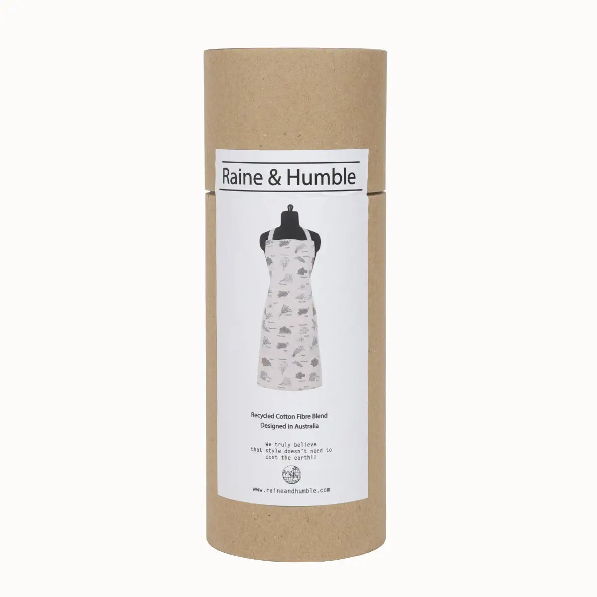 Apron - Charcoal Herbs - Standard Tie - Raine & Humble