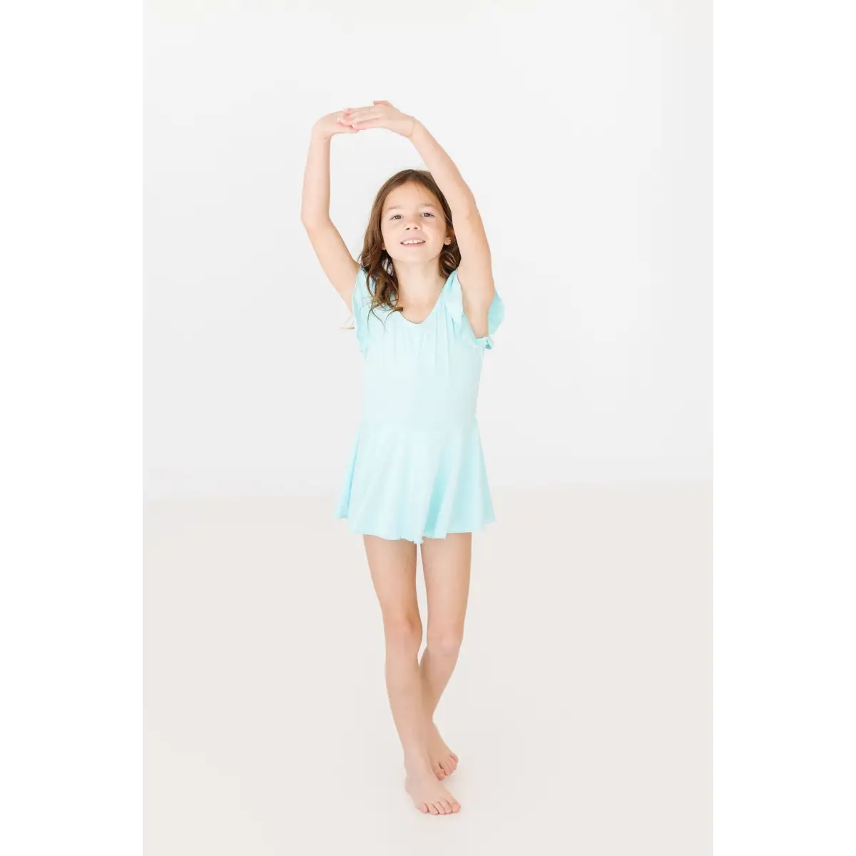 Twirl Leotard with Skirt - Aqua Blue - Mila & Rose ®