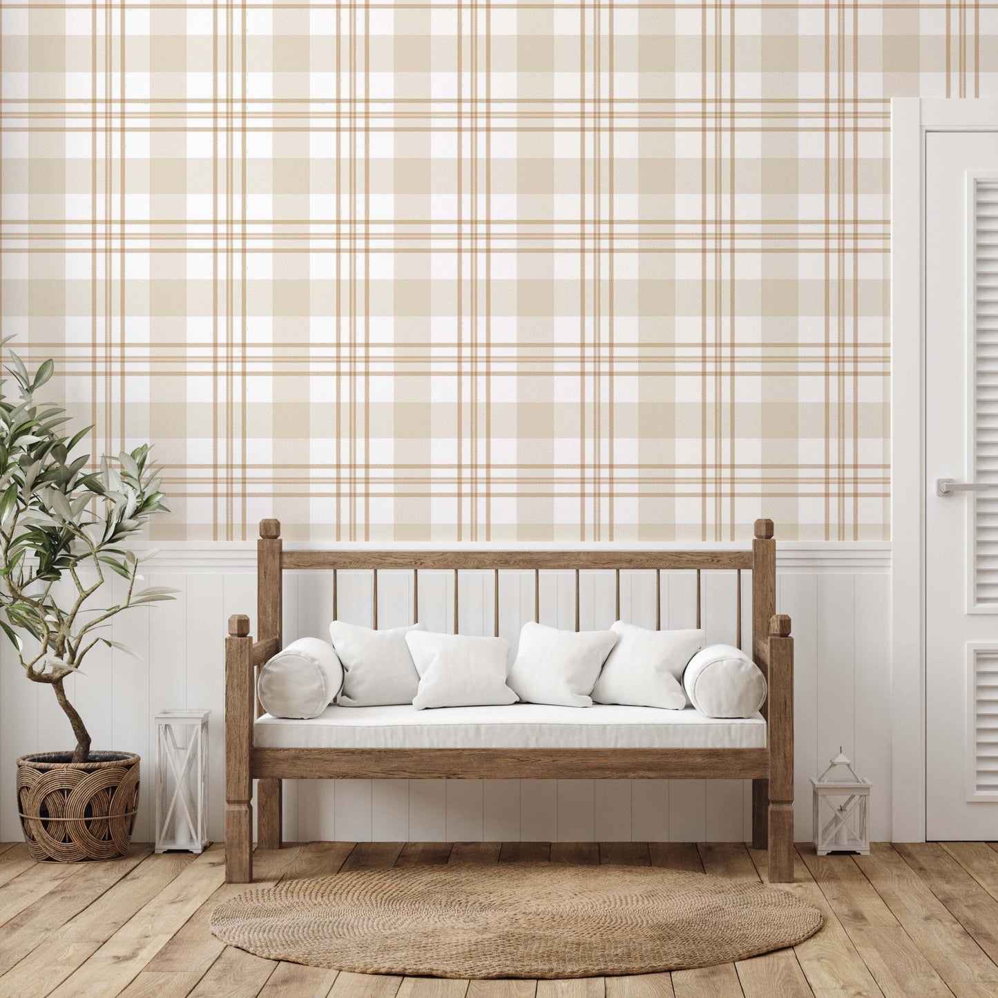 Archer Plaid Wallpaper - Loomwell Home Goods