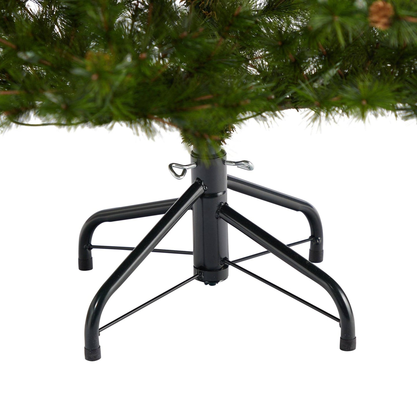 5’ Colorado Mountain Pine Artificial Christmas Tree with 250 Lights 669 Branches and Pine Cones - Green - Nearly Natural