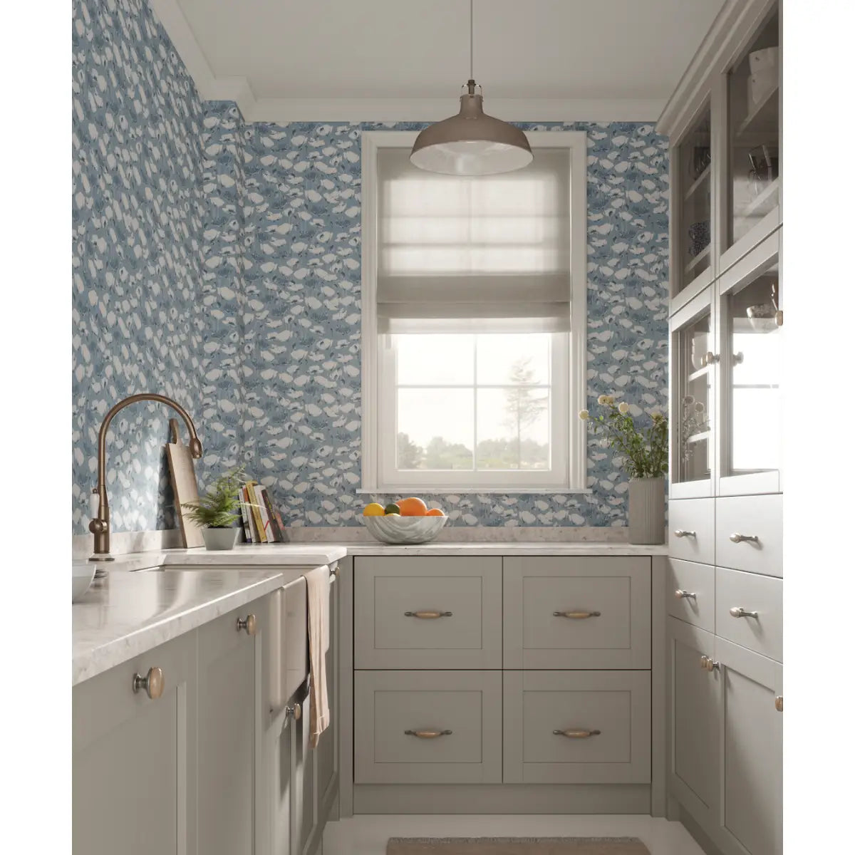 Aurora Wallpaper - Poppies - by Melissa Johnson Design - Loomwell Home Goods