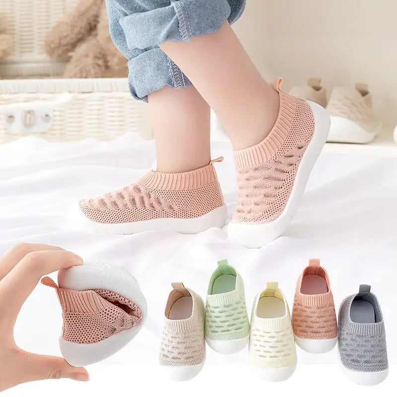 Baby First Walkers - Pink - Grookz Shoes