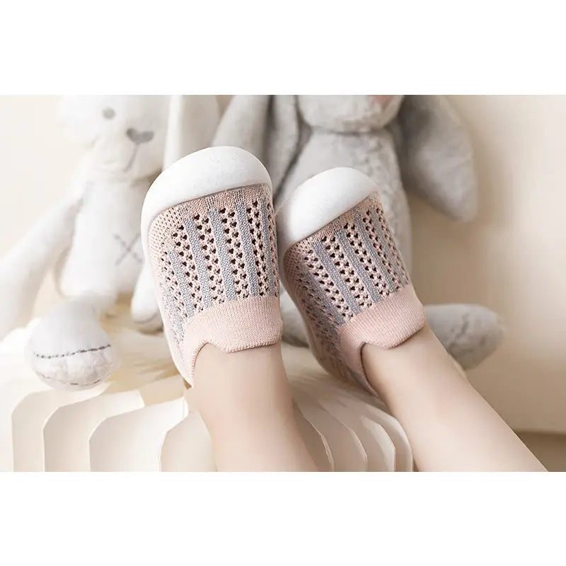 Baby First Walkers - Pink Mix - Grookz Shoes