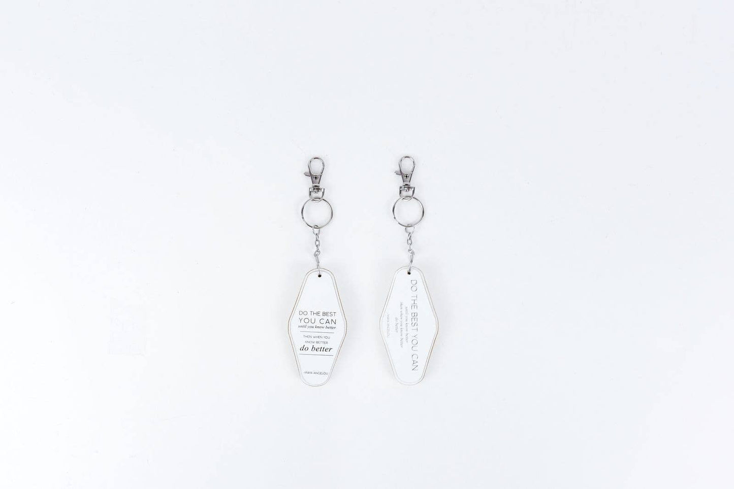 ’Do Better’ Quote Wood Keychain