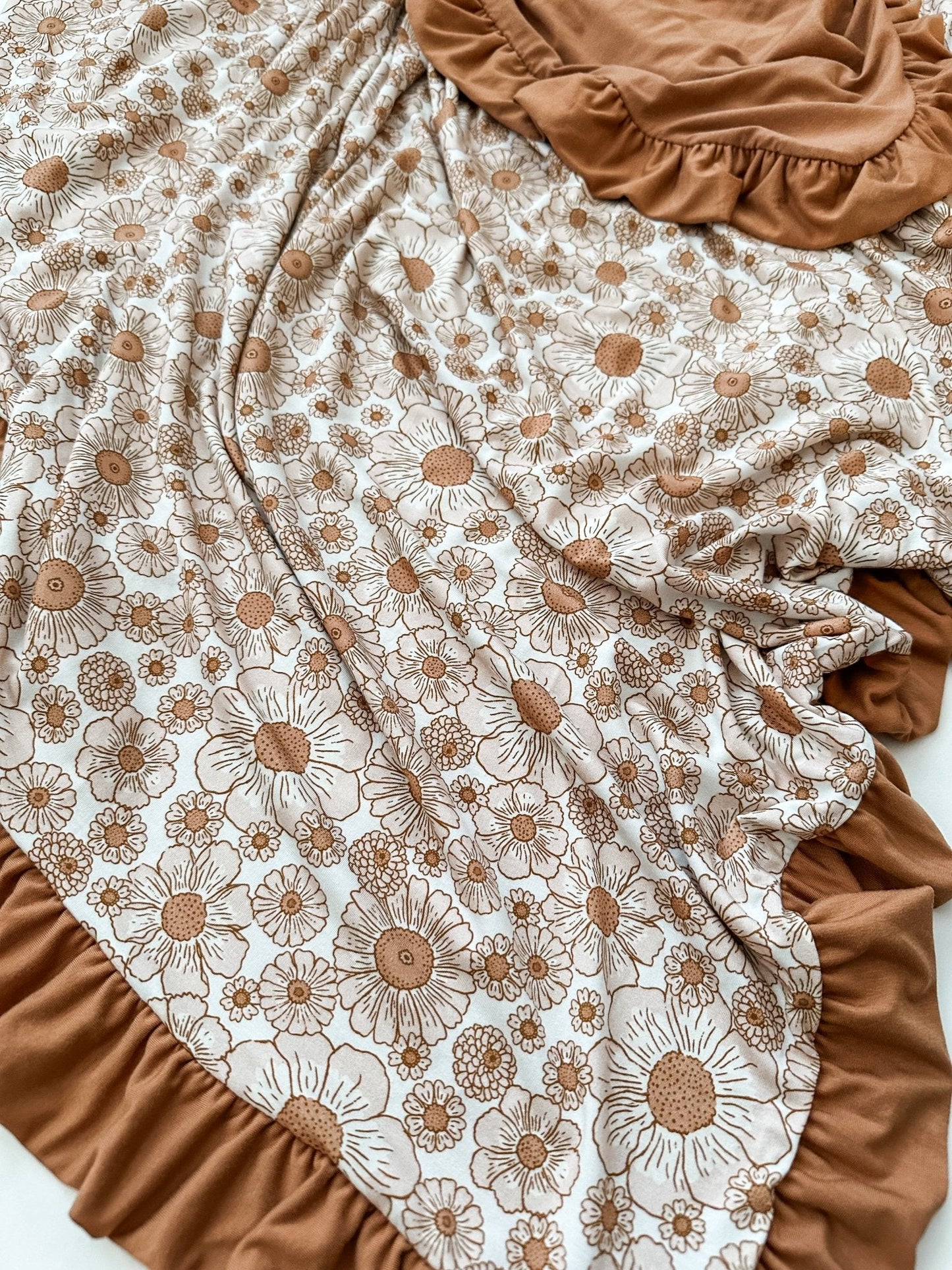 Bamboo Blanket - Flower Garden - Harp Angel Boutique