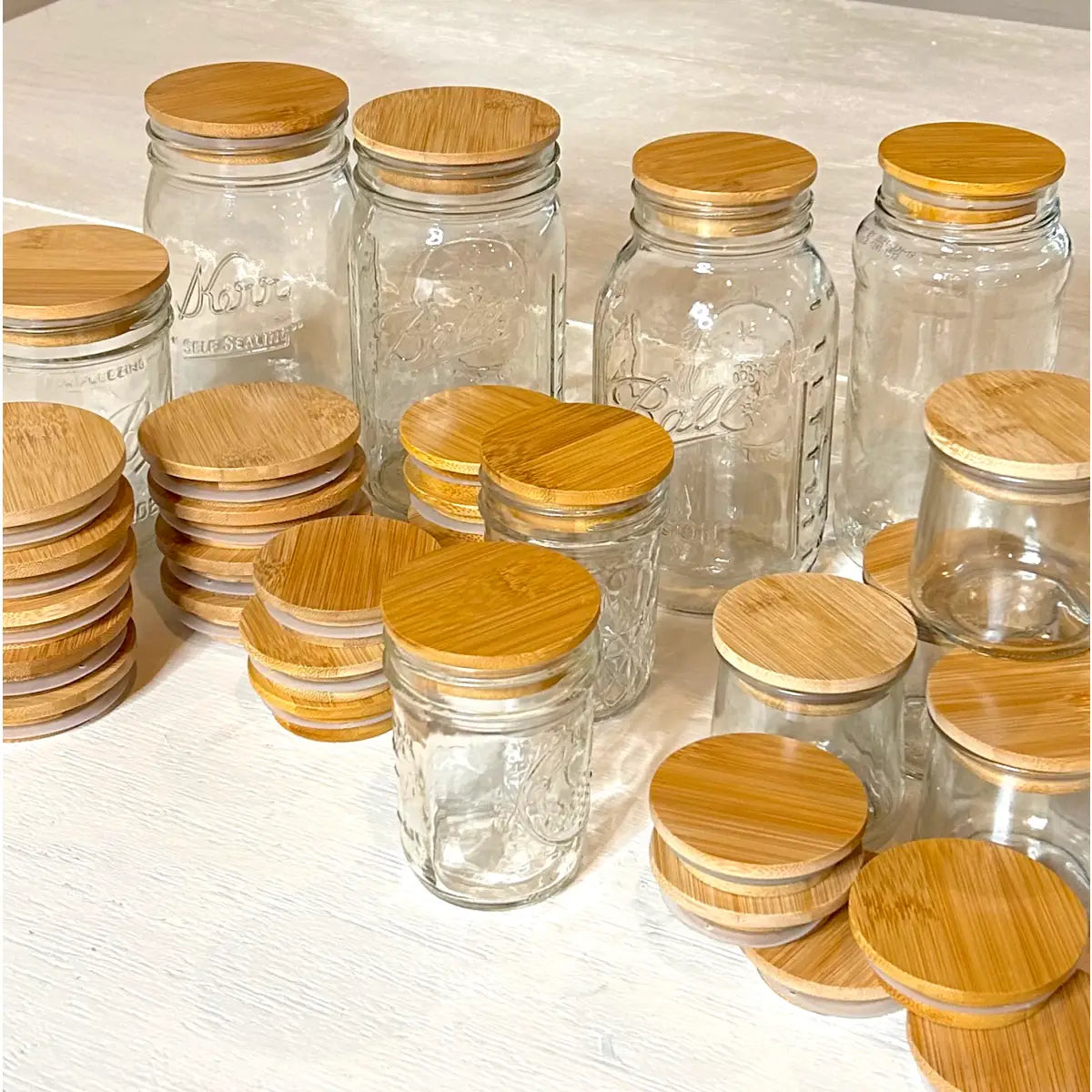 Bamboo Mason Jar Lid - Regular - Bamboo Switch