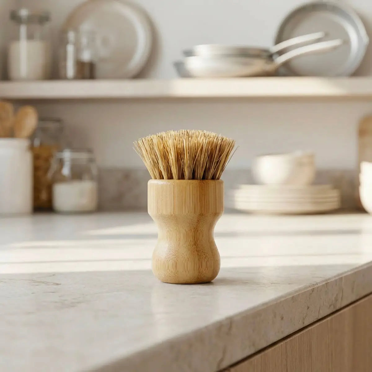 Pot Scrubber Brush - Eco Friendly Bamboo - Bamboo Switch