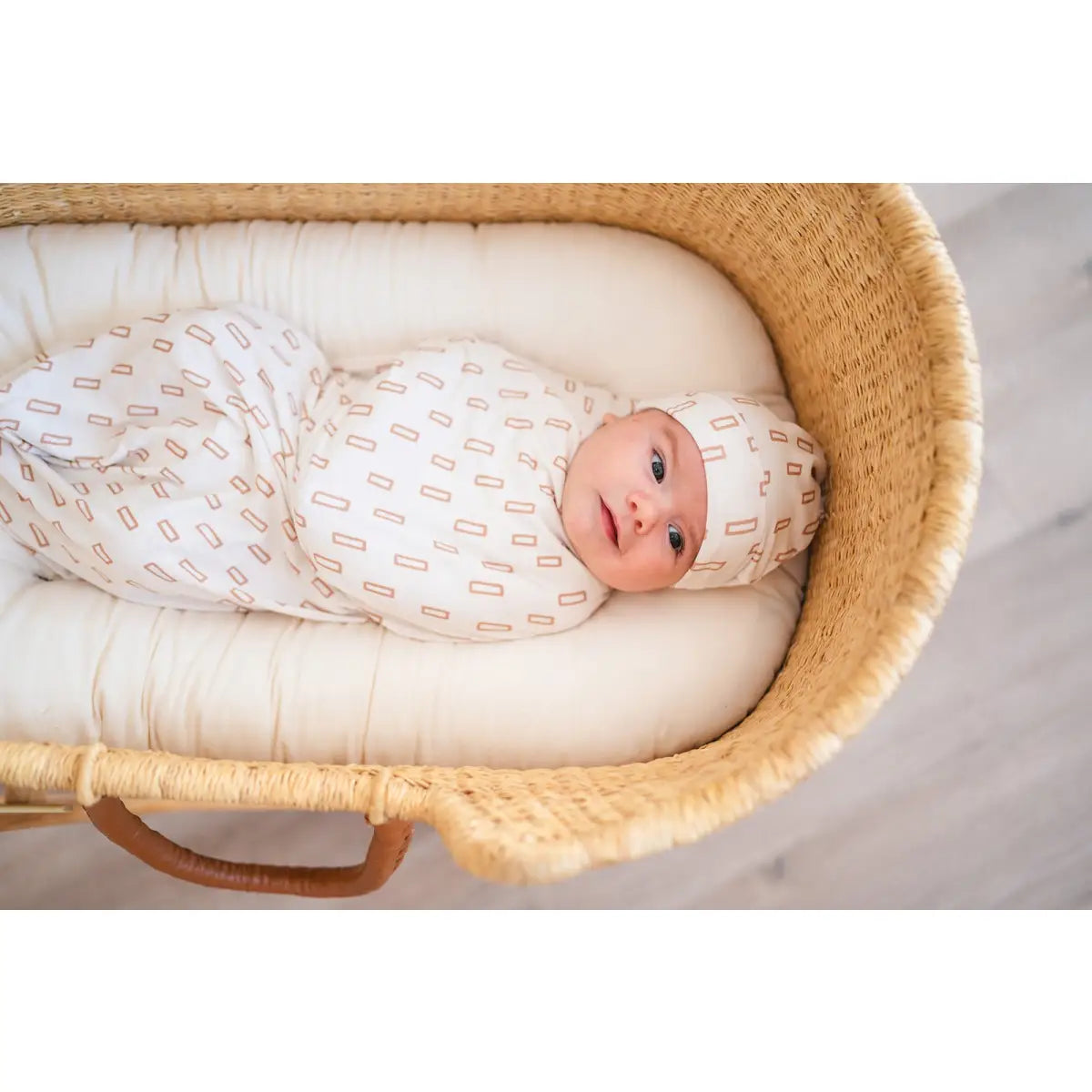 Bamboo Stretch Swaddle - Neutral Rectangle - Harp Angel Boutique