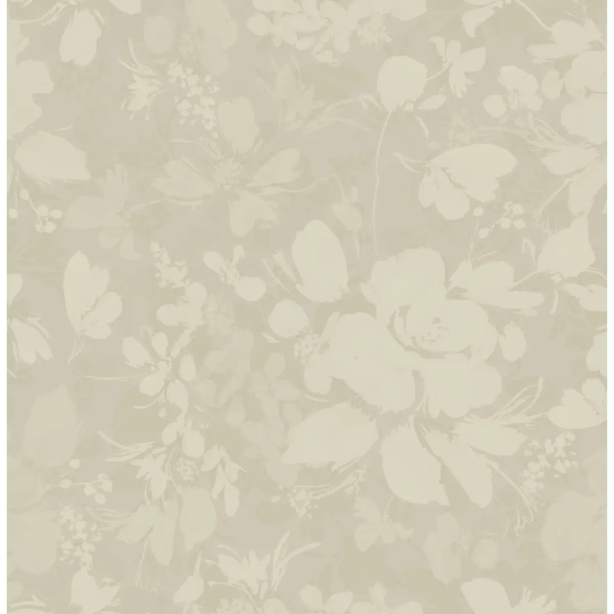 Bates Wallpaper - Flowers - by Taddy Mikelaites - Sample 1 foot by 1 foot / Sage - Loomwell Home Goods