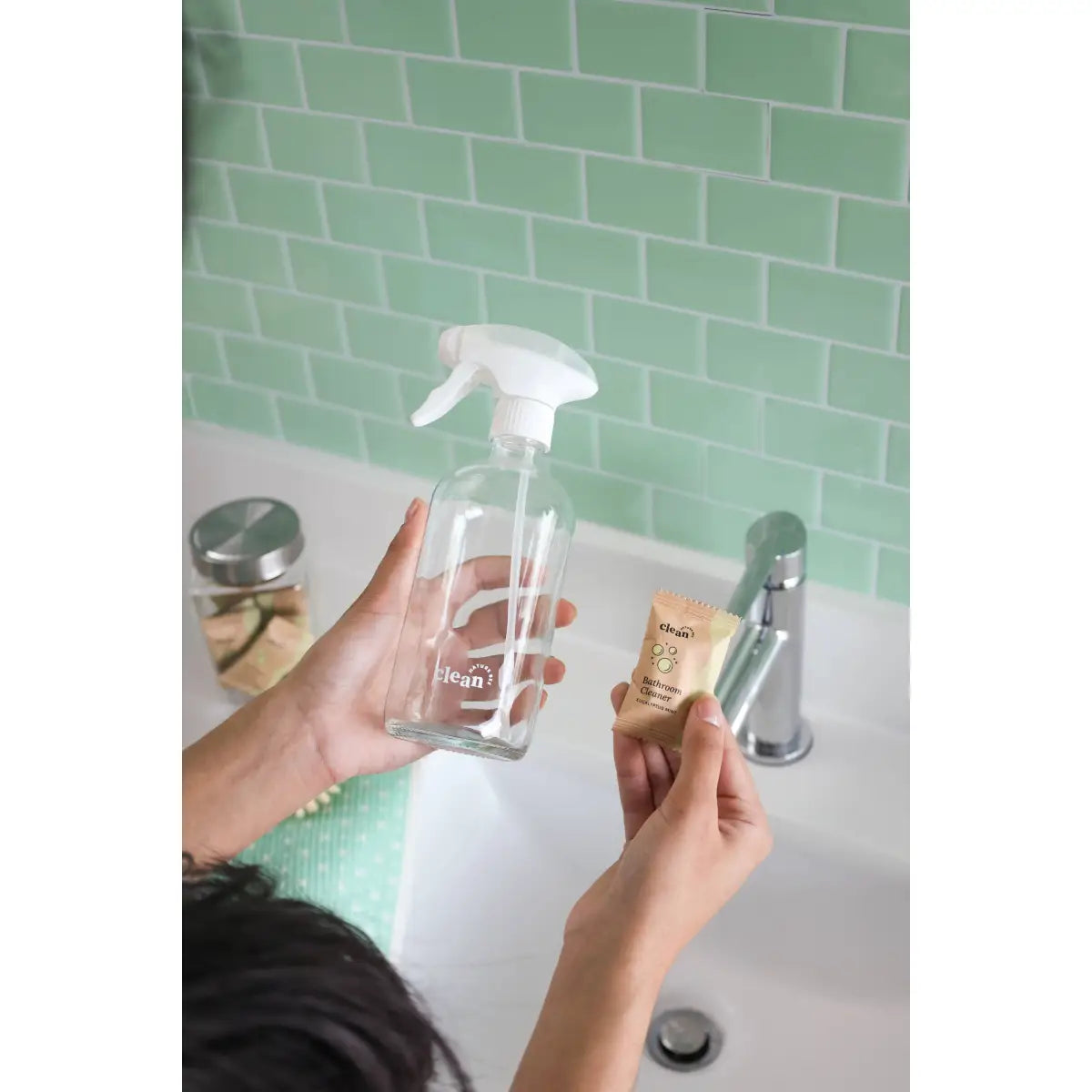 Bathroom Cleaner - Concentrate Refill Tablet - Eucalyptus Mint - NATURE BEE