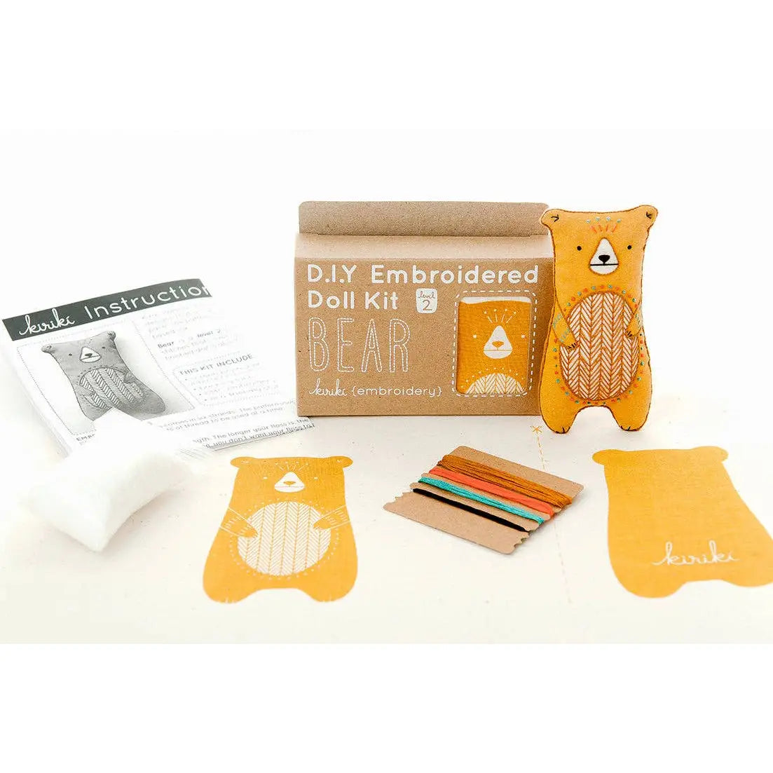 Bear - Embroidery Kit - Kiriki Press