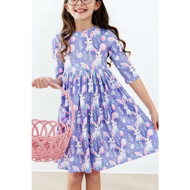 Pocket Twirl Dress - Beautiful Bunnies - Spring and Easter - Mila & Rose ®