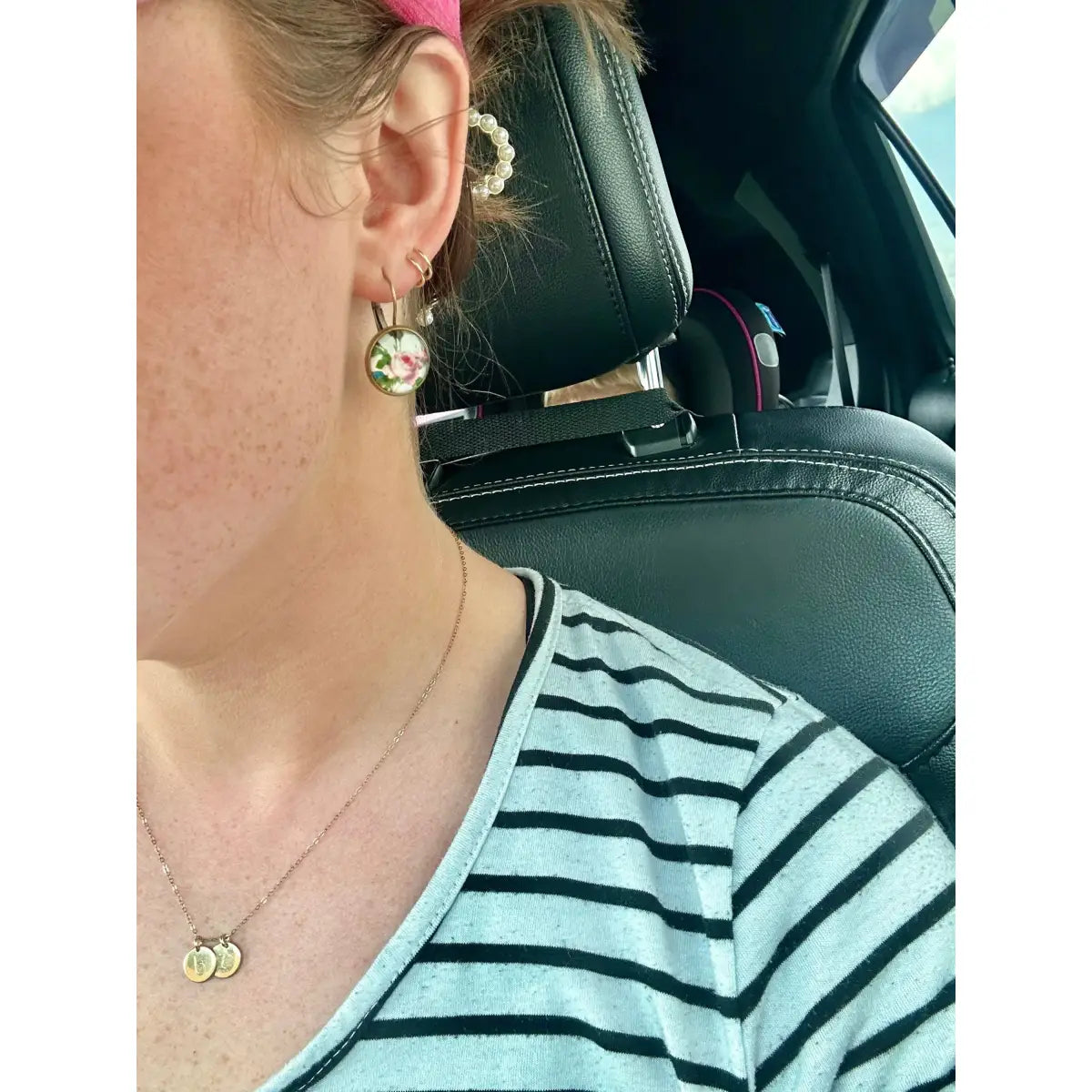 Vintage Rose Drop Earrings - Rooted Home Goods
