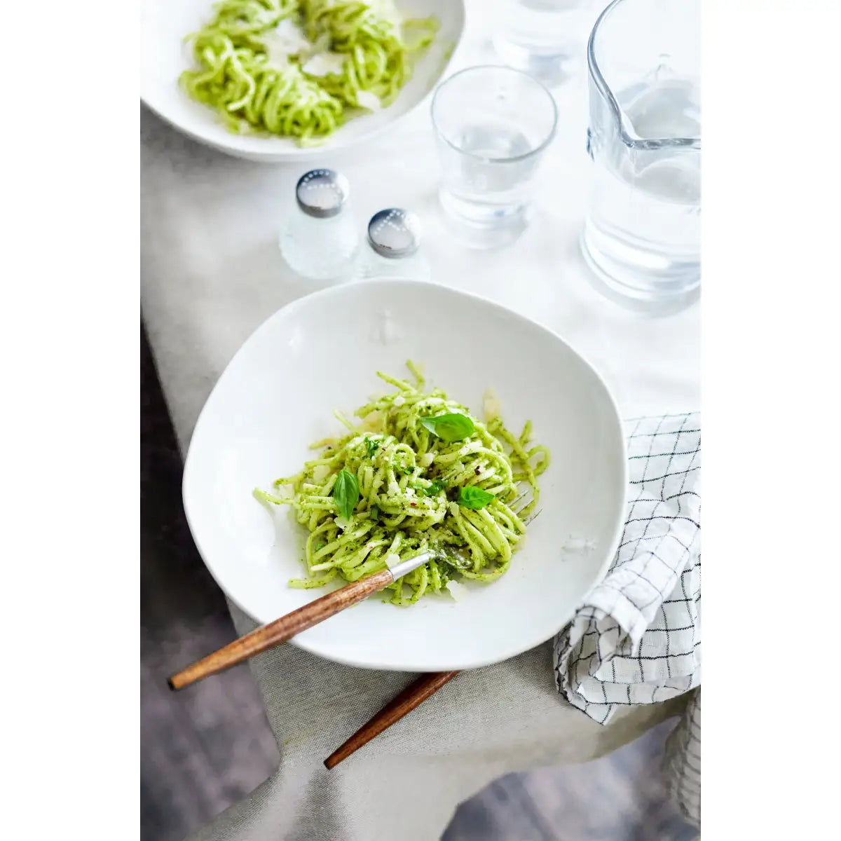 Bee Ceramic Pasta Plates - Set of 4 - Ecru - Ecru - La Rochere