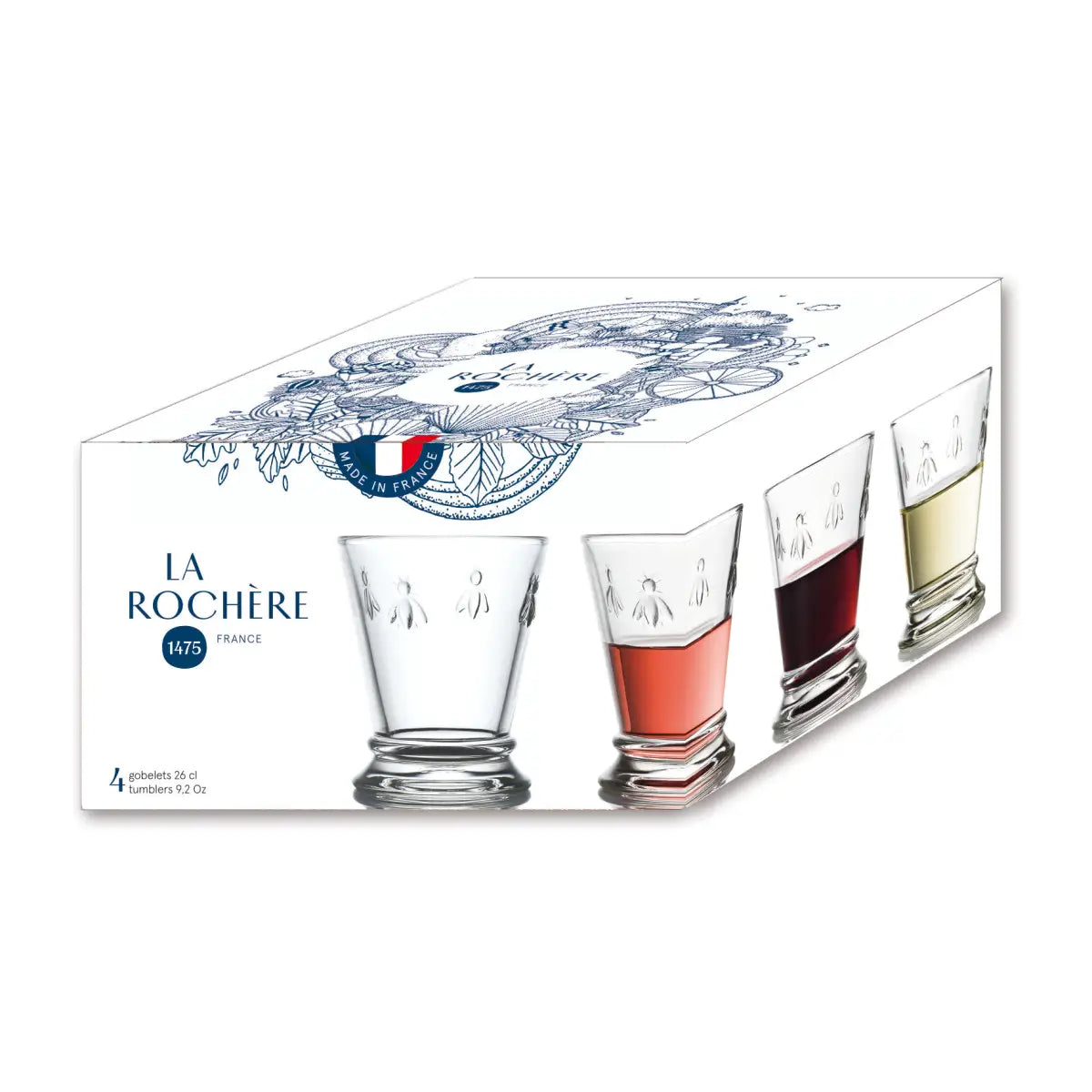 Bee Glass Tumblers - Set of 4 - La Rochere