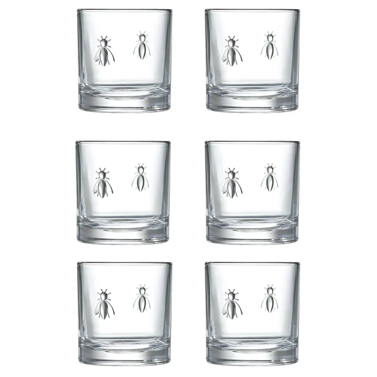 Bee Whiskey Glasses - Set of 4 or 6 - La Rochere NA