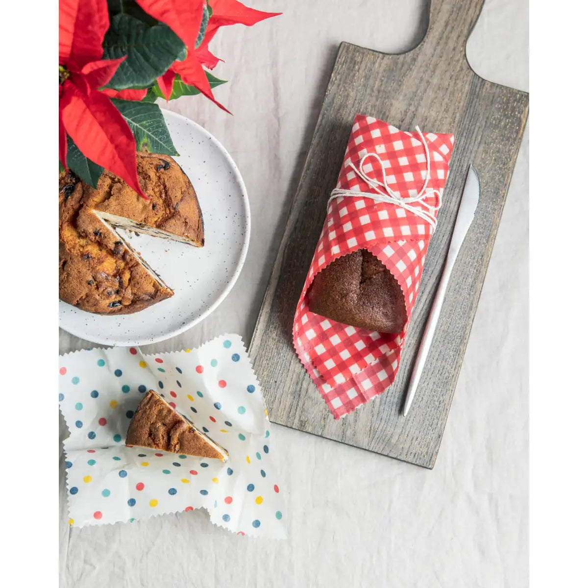 Beeswax Wrap Set of 3 - Gingham Dot and Stripe - Ecologie