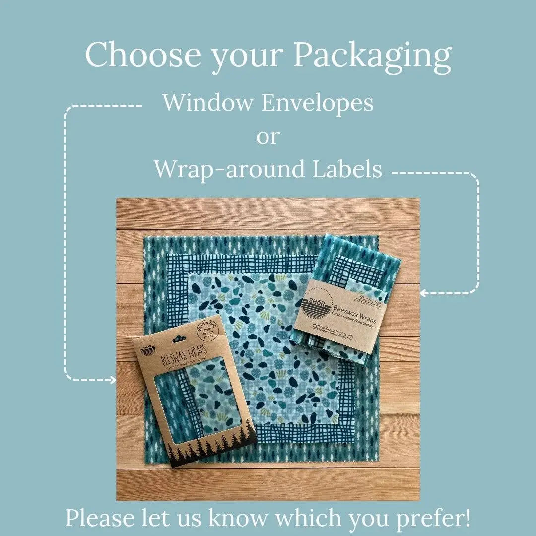 Beeswax Wraps - Gather - Starter Set - Shor