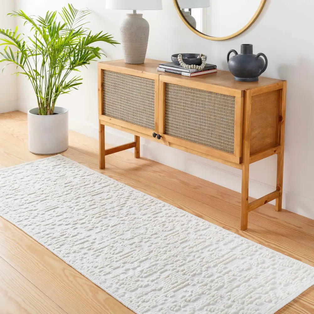 Beren Cream Washable Area Rug - Boutique Rugs