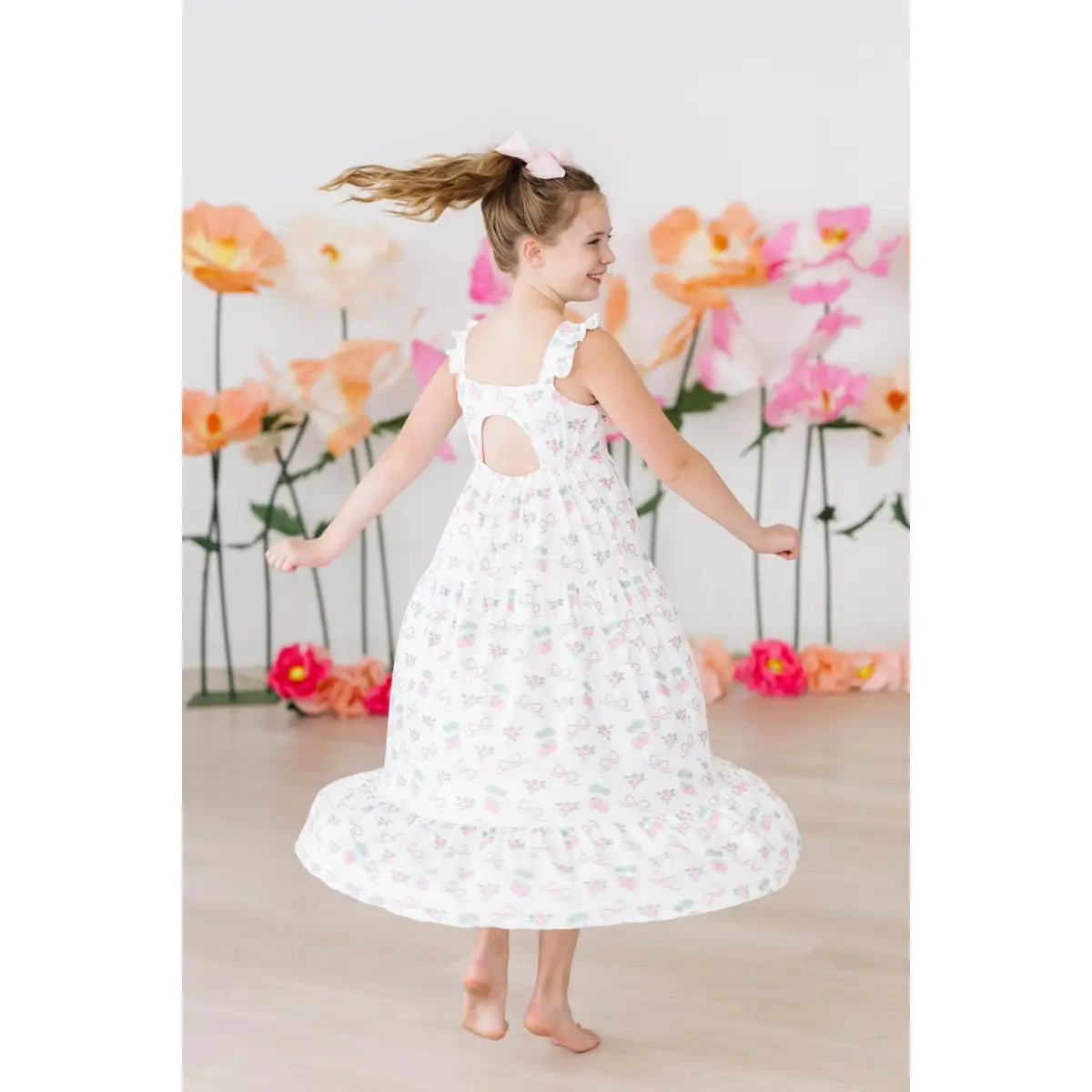 Ruffle Maxi Dress - Berries & Bows - Mila & Rose ®
