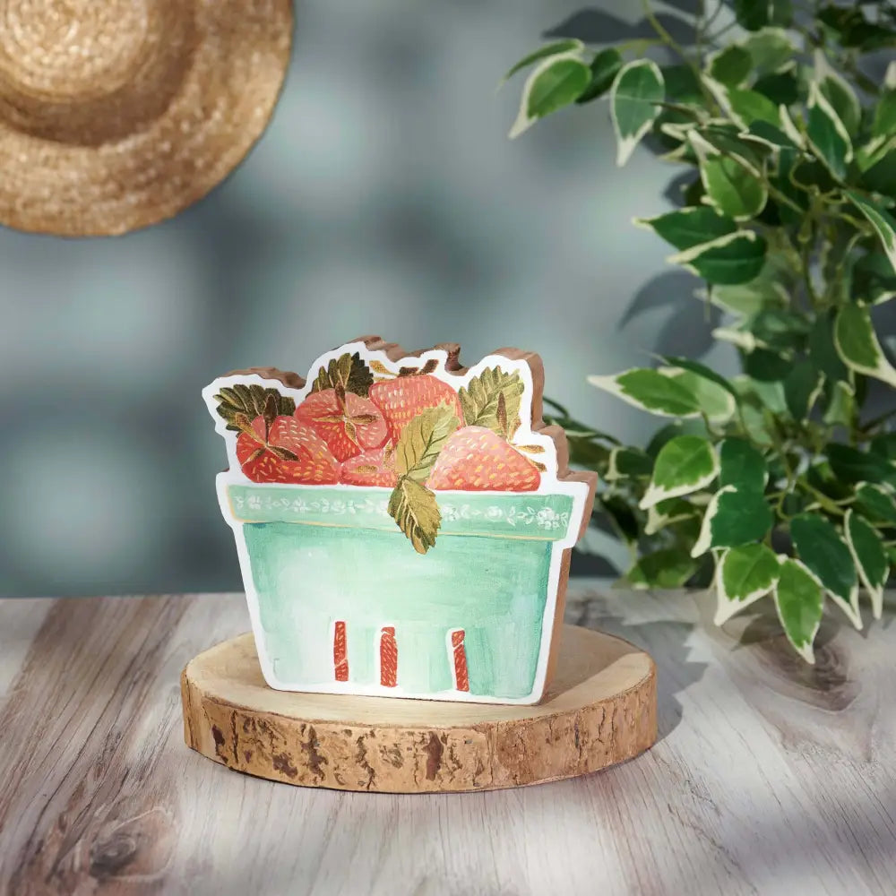 Berry Basket Shelf Decor - Primitives by Kathy