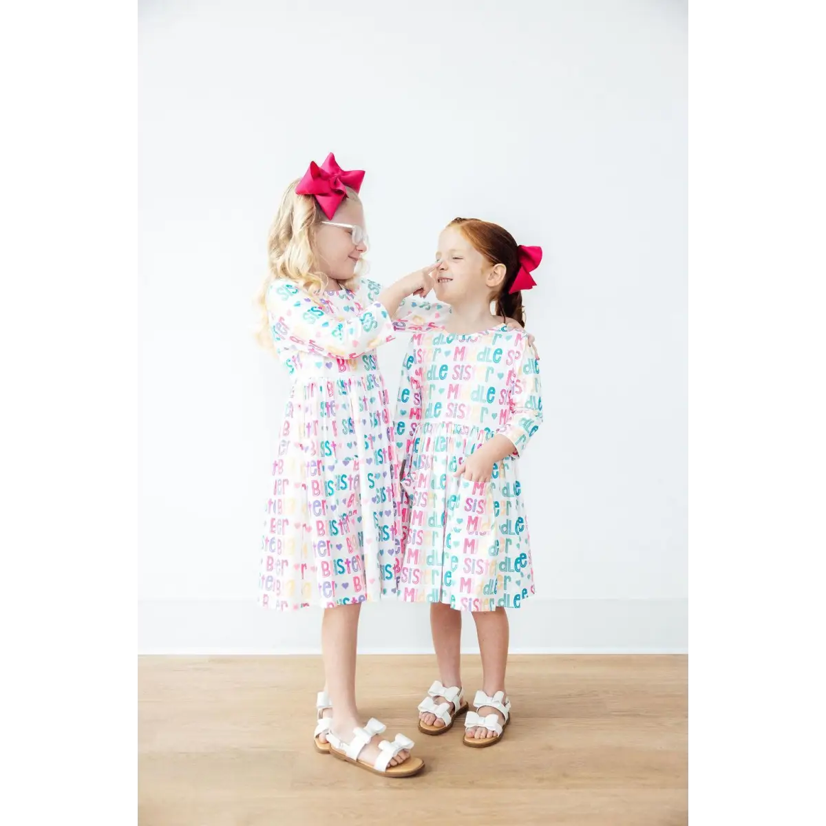 Big Sister 3/4 Sleeve Pocket Twirl Dress - Mila & Rose ®