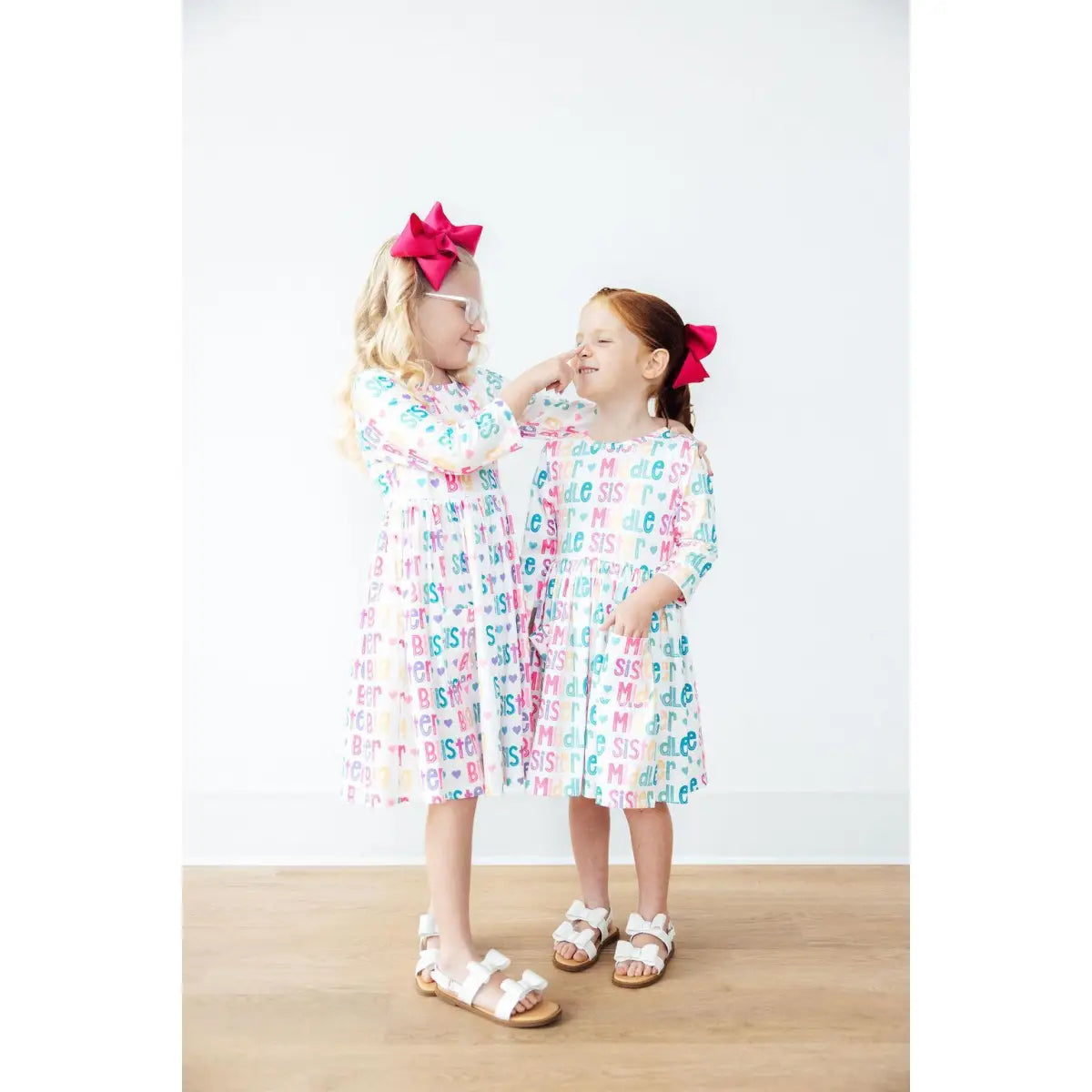 Big Sister 3/4 Sleeve Pocket Twirl Dress - Mila & Rose ®